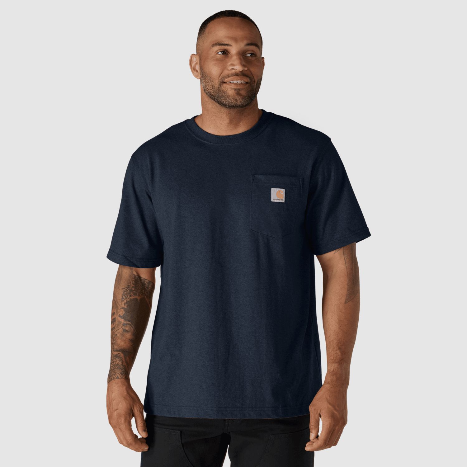 Carhartt Dearborn Relaxed Pocket T-Shirt Men Navy M