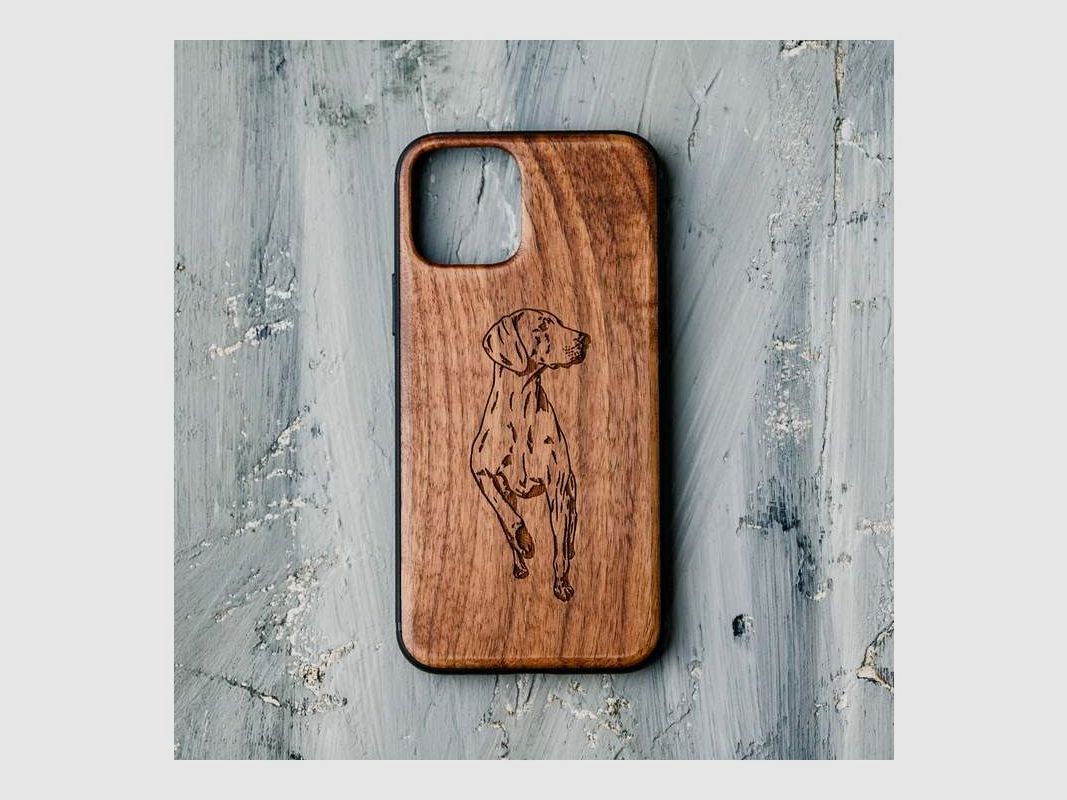 Holzwelt Cases Handyhülle Weimaraner