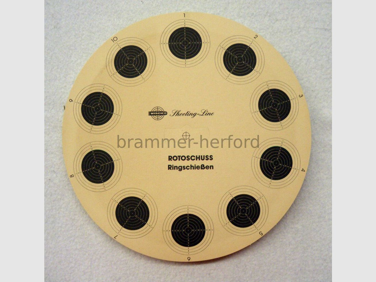 Wischo target boards for rotary shooting device