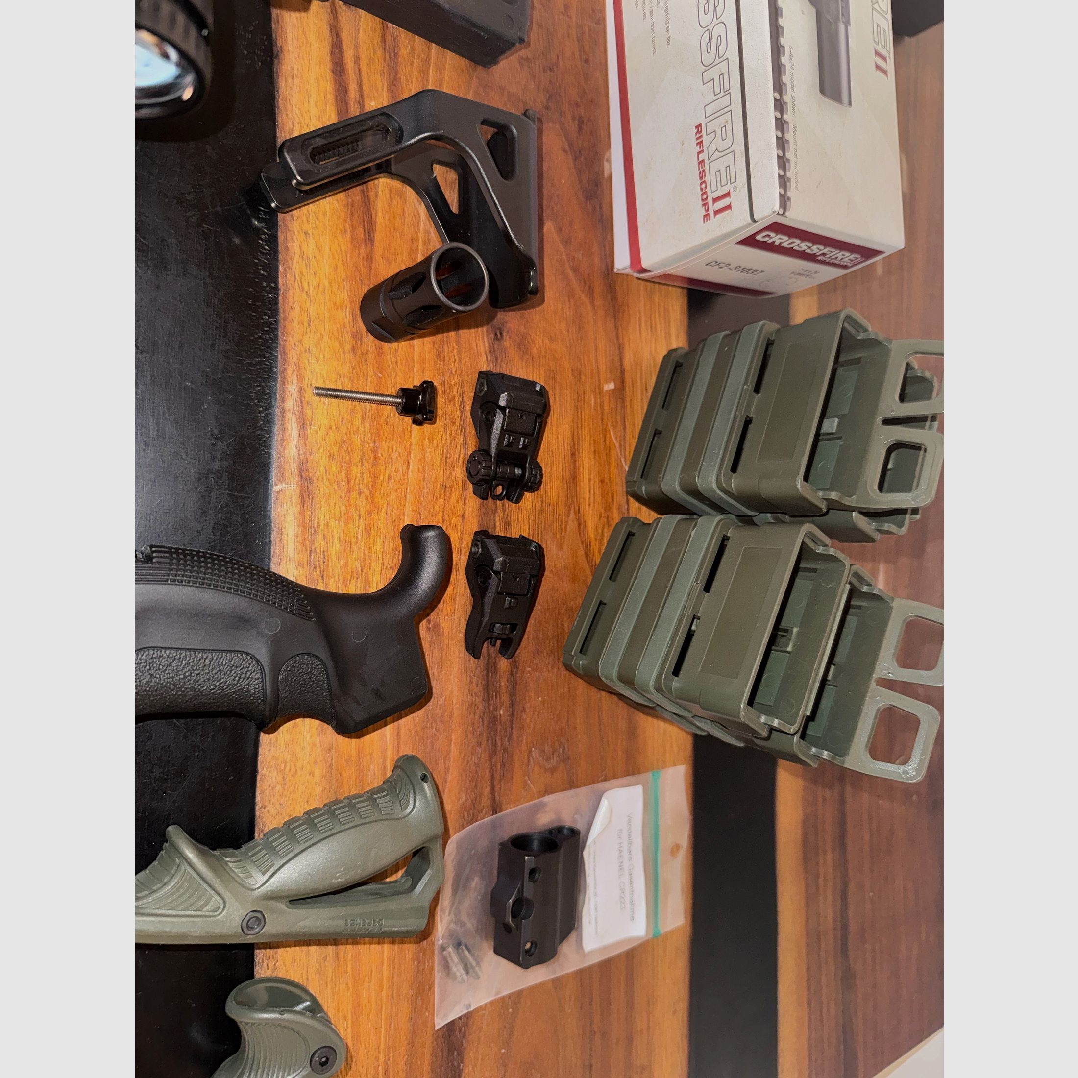 Haenel CR 223, 16,5" – match trigger – incl. scope + red dot + magazines + adjustable gas system + ATec muzzle brake