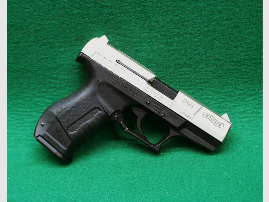 Walther blank-firing pistol P99, bicolor