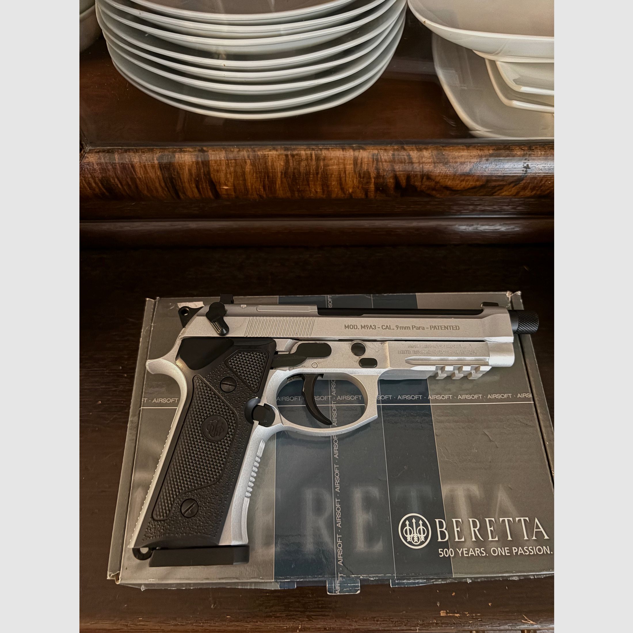 Beretta M9A3 FM argento interamente in metallo