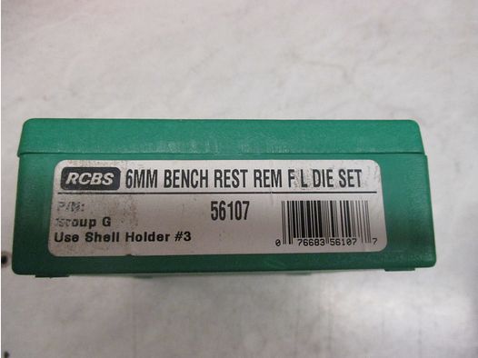 RCBS Matritzensatz 6mm Benchrest Rem.