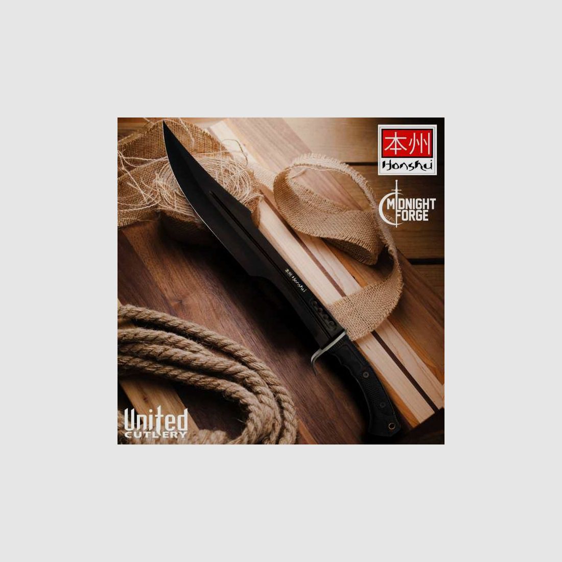 United Cutlery Honshu Spartan Midnight Forge Schwert UC3345B black