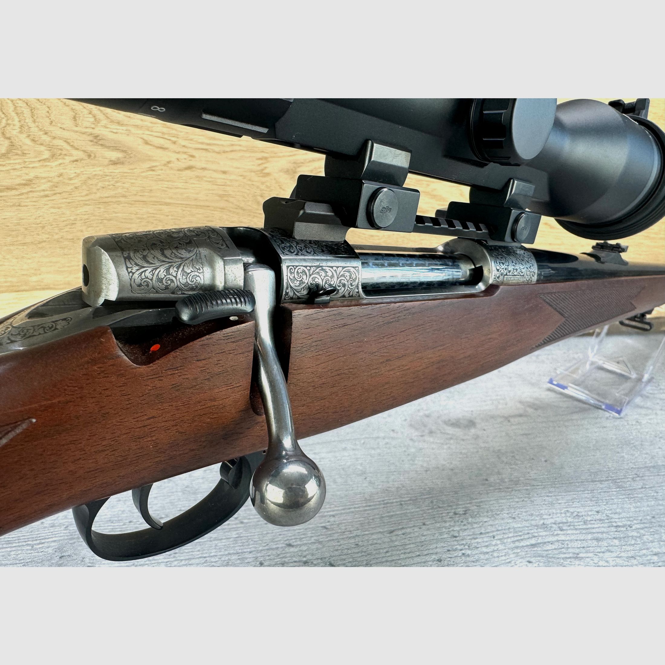 Antonio Zoli Bavaria 1900 Luxus Stutzen Kal.: 8x57JS + Minox Allrounder 2-10x50S + ERA Klemmmontage