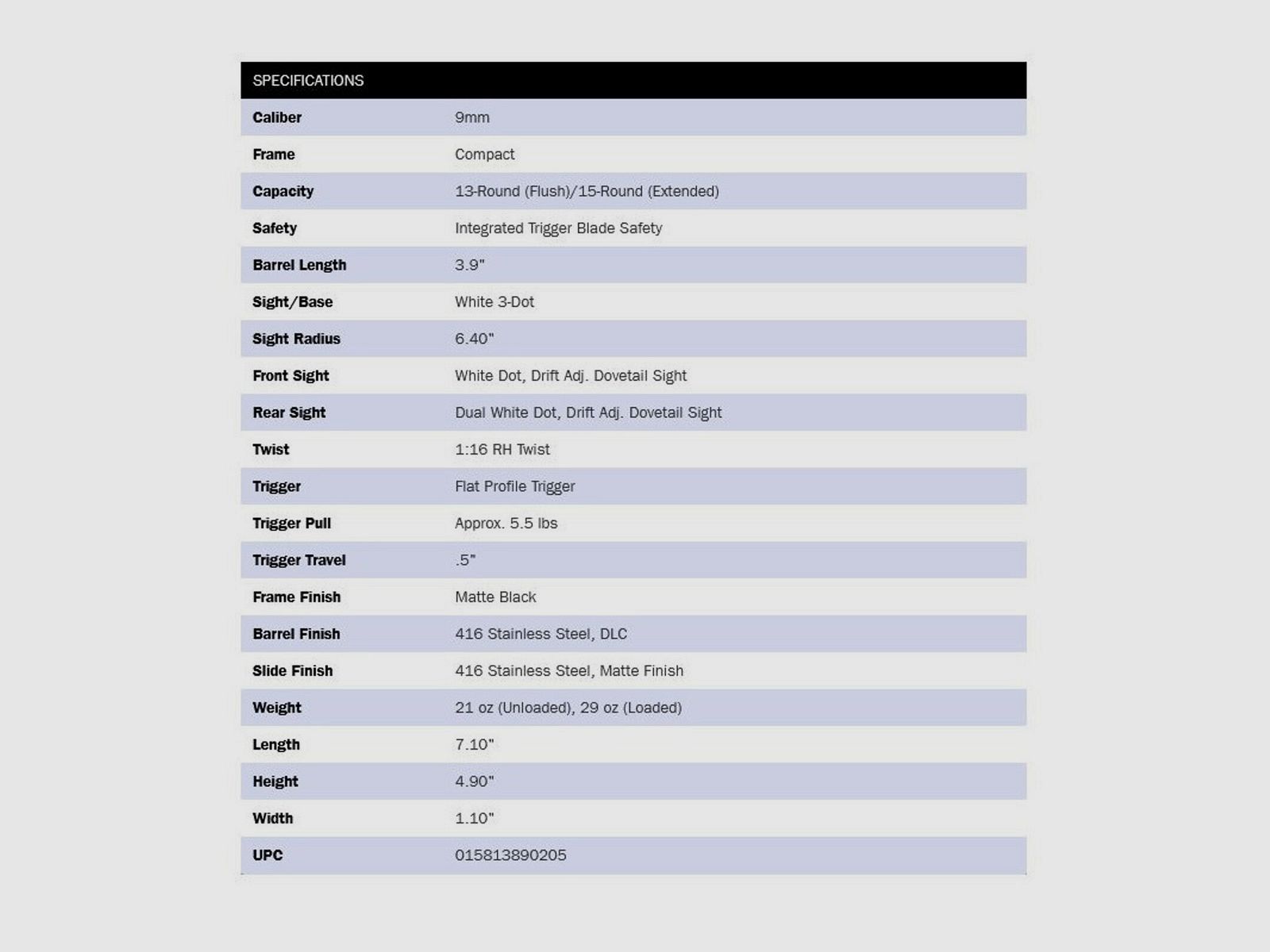 Mossberg MC2c Two-Tone 3,9" (9 pollici) 9mm Luger