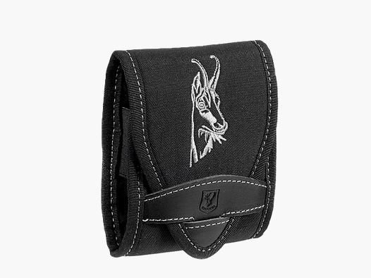 PORTACOLPI MULTICALIBRO CORDURA E PELLE LOGO CAMOSCIO