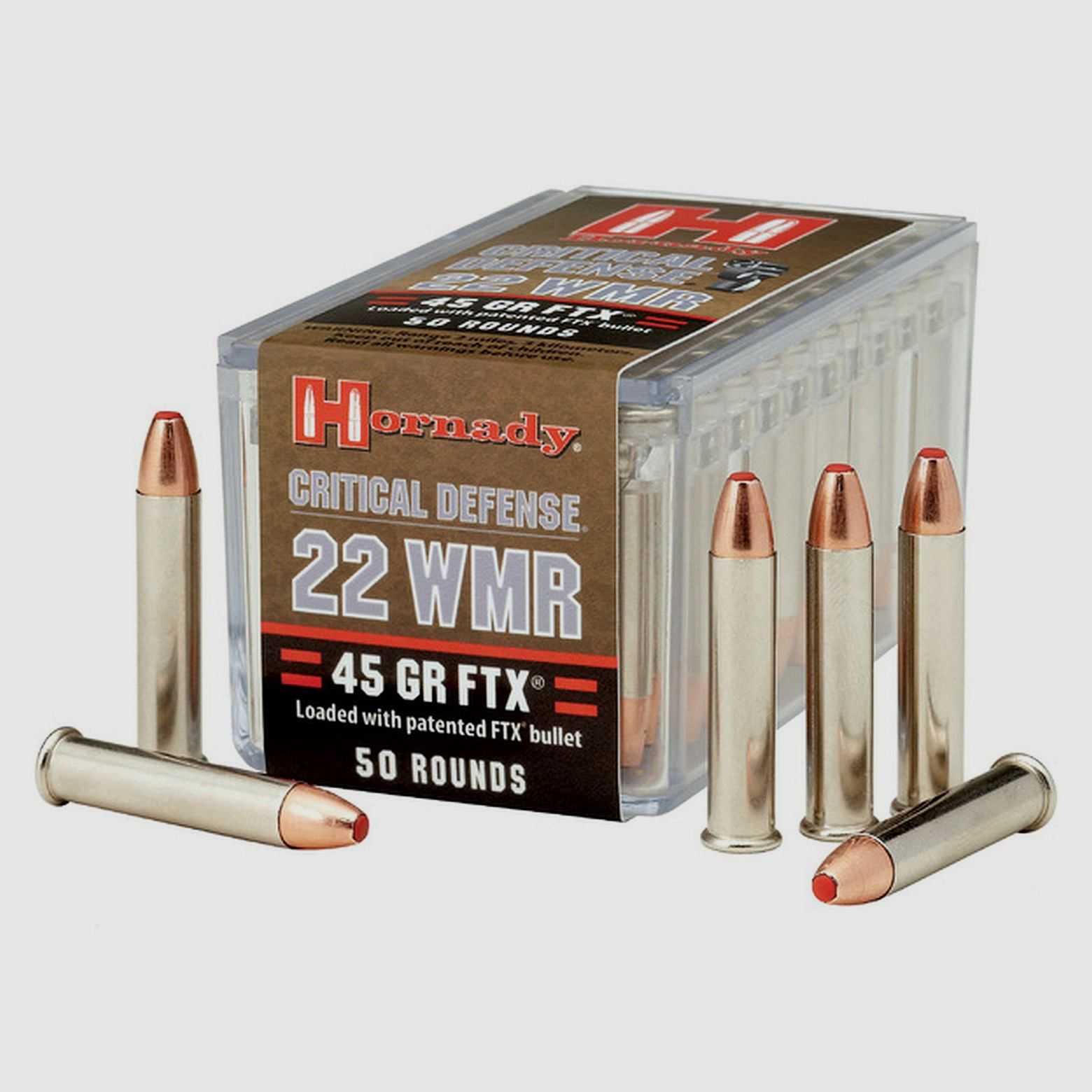 Hornady Kal.22 WMR 2,9g/45gr FTX Critical Defense 50Stk.