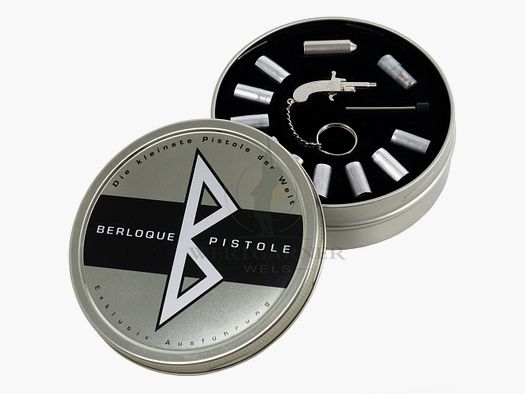 Charm Pistolet dans BOÎTE nickelé