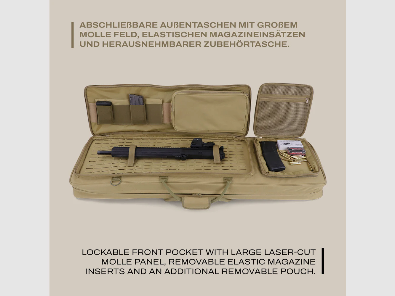 Winter Guncases Bolsa Táctica para Rifle 110 cm