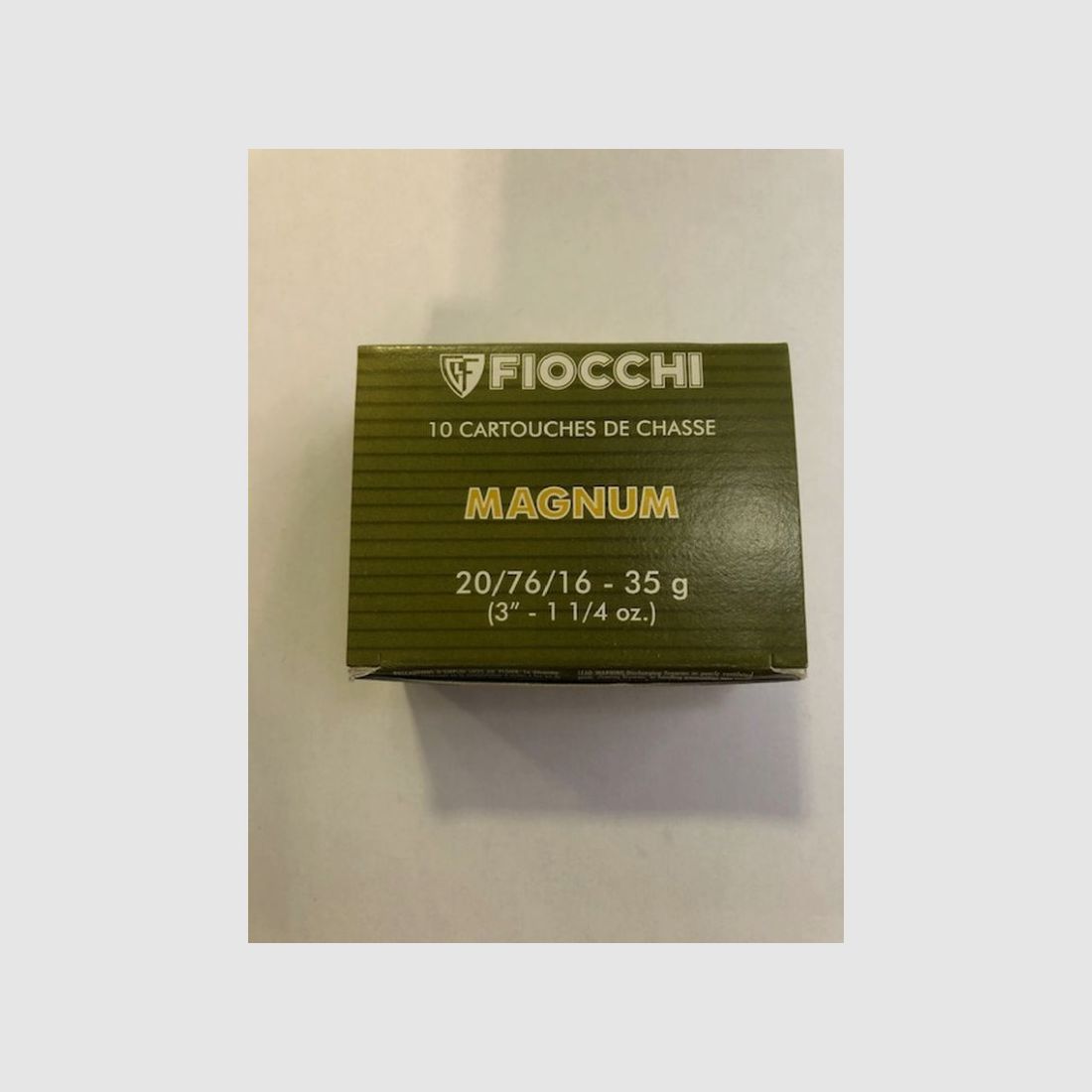 FIOCCHI CARTRIDGES C20 SHOT N 6, image 2 of 2