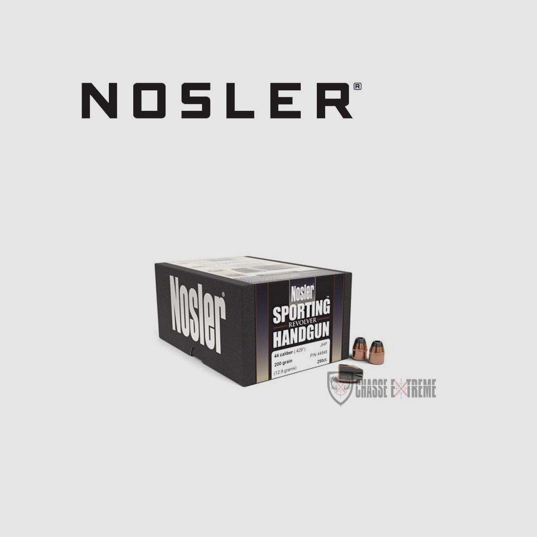 250 Geschosse NOSLER Kal. 44-200gr Jhp