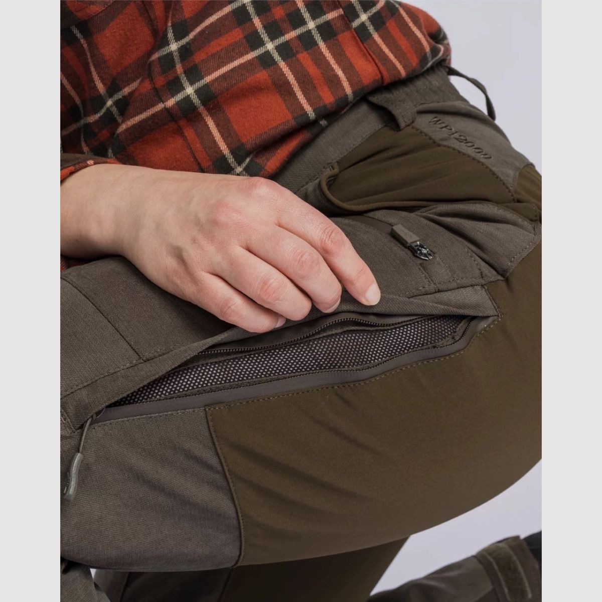 PINEWOOD Caribou Hunt Extrem Damenhose Suede Brown/ Dark Olive