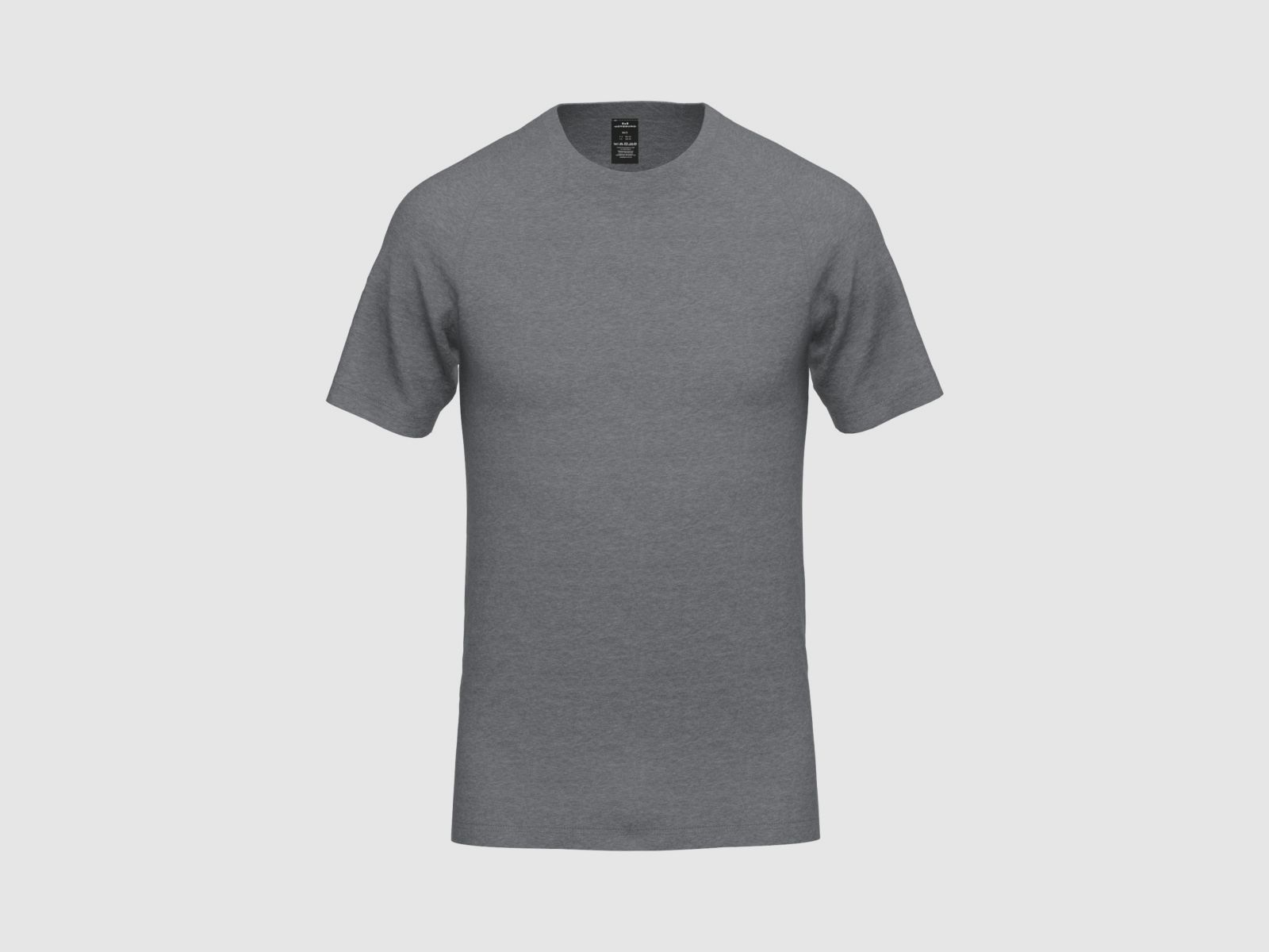 CECEBA Thermo Sport 1/2 Arm Shirt Grau Dunkel Melange