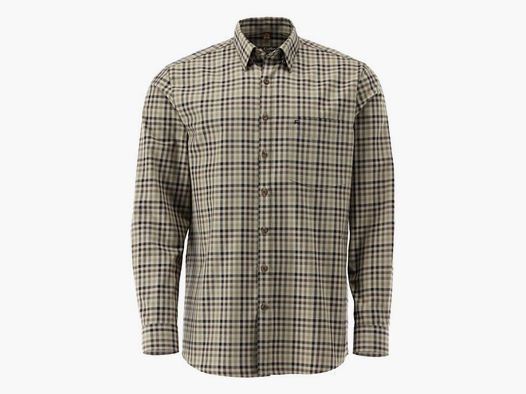 Tom Collins H-Camisa Cuello Button-Down y Bolsillo en el Pecho Manga Larga