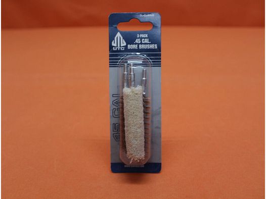 UTG - Leapers UTG Bore Brushes .45 (TL-CLBR45) Gwint 8-32 Zestaw 3 sztuk: waciki bawełniane / szczotka mosiężna / szczotka nylonowa