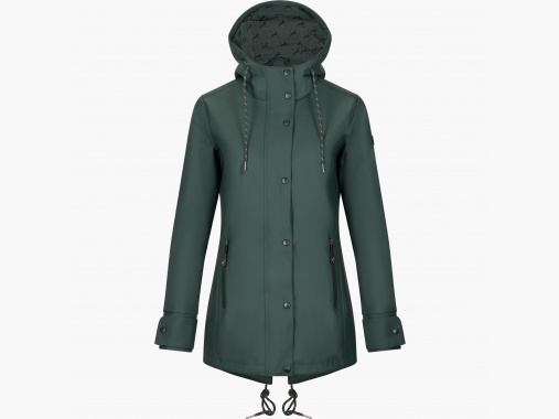 il Lago Sie Regenjacke Hirschlein Damen (Oliv) | 2XL