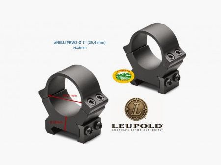 LEUPOLD PRW2 Ringe 1 Zoll Hoch - Matt - 174082