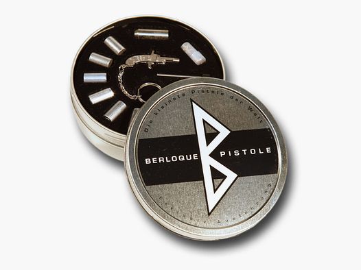 Berloque Plus Petite Pistolet du Monde Pistolet à Blanc 2 mm dans Boîte Cadeau...