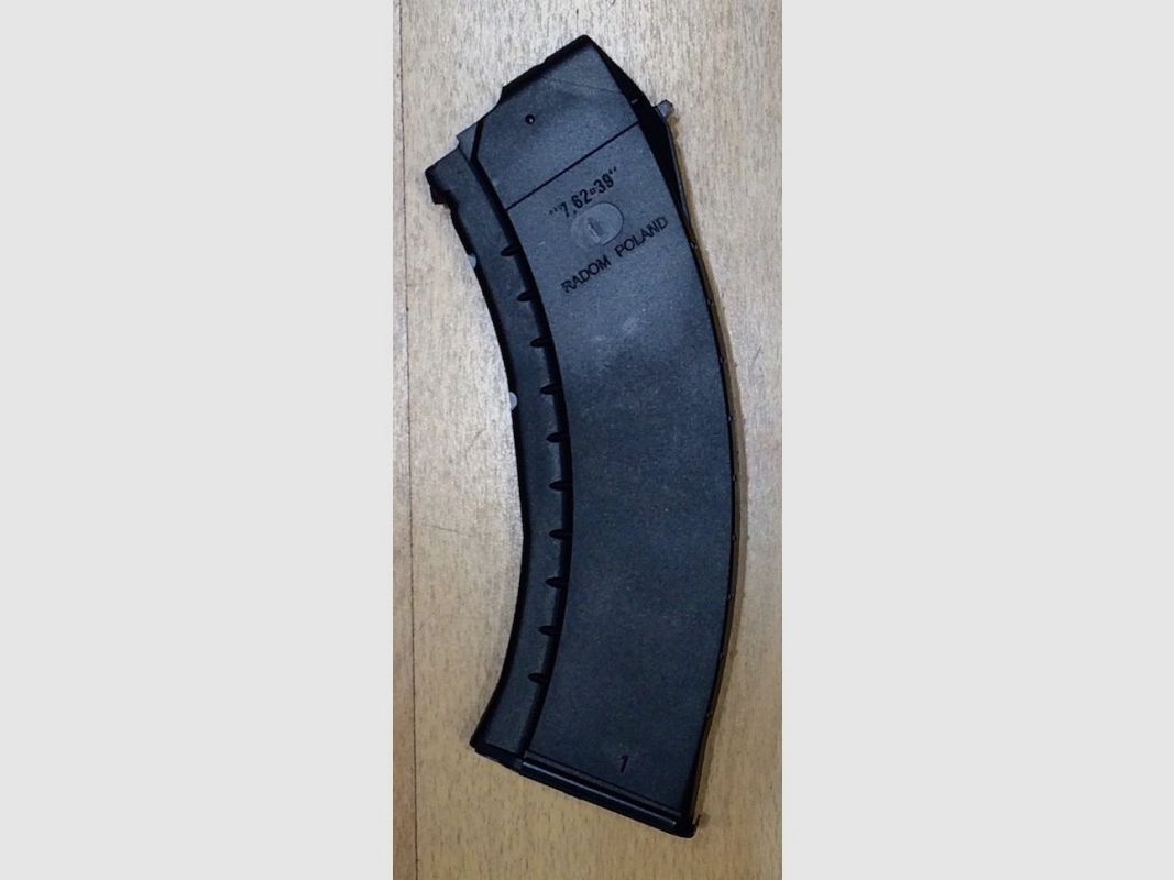Polish Black Polymer AK magazine 30 rounds Cal 7.62 X 39 New, Bild 2 von 2