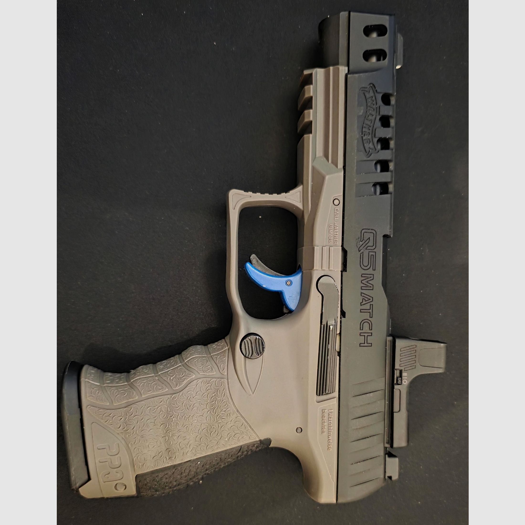 Walther Q5 Match 5" Combo Set  - 4,5 mm Diabolo Blowback Co2-Pistole