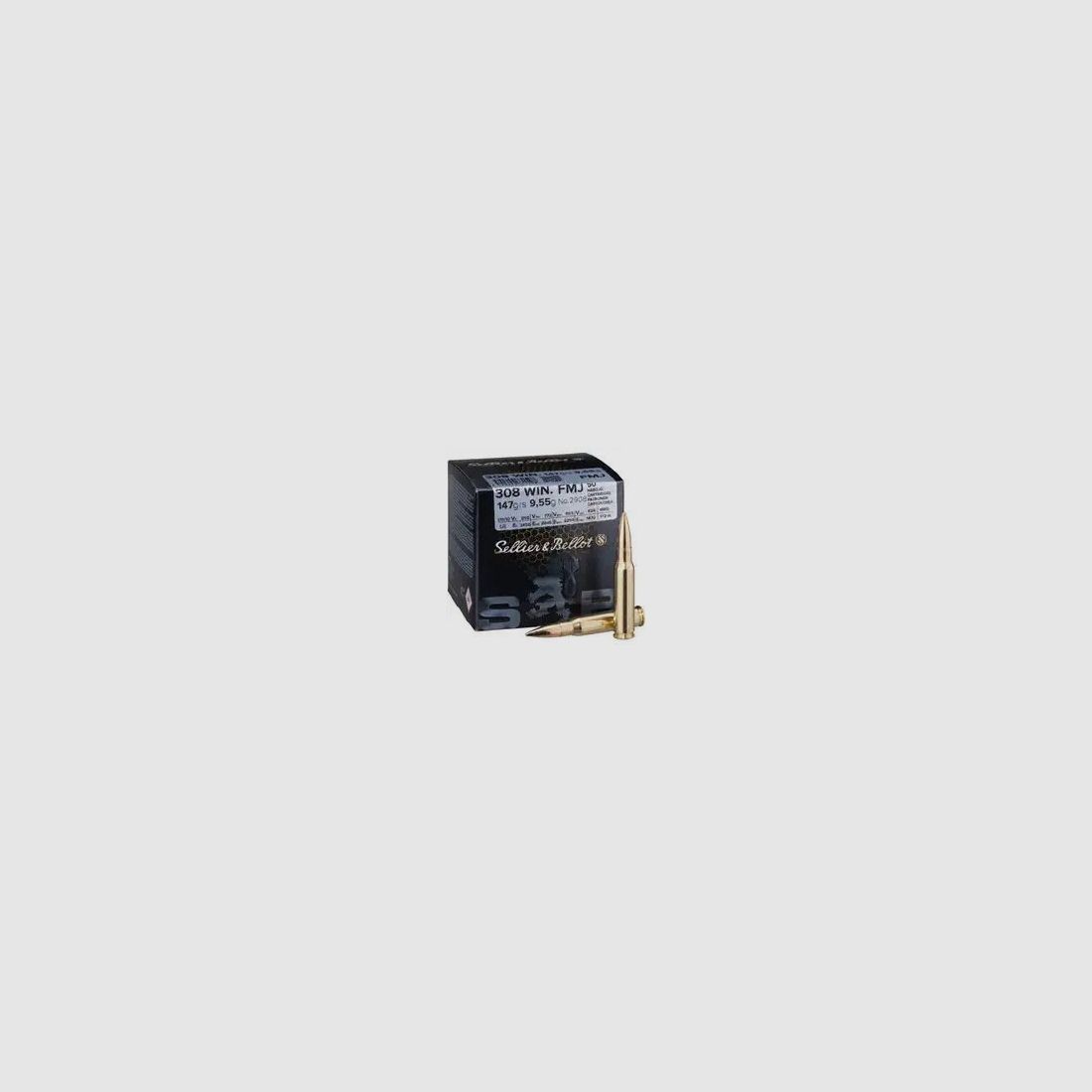 Sellier & Bellot FMJ, 147grs, 50 Patronen pro Packung