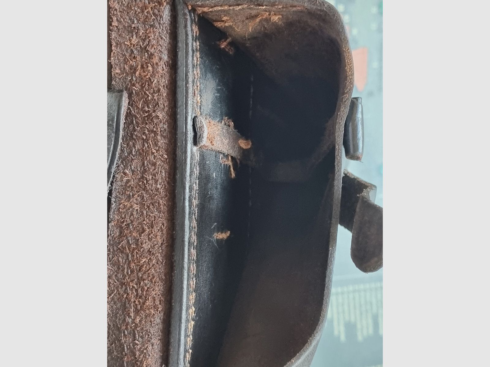 1915 DWM P08 Artillery Leather Holster by Steinmetz Breslau (B.A.X.)