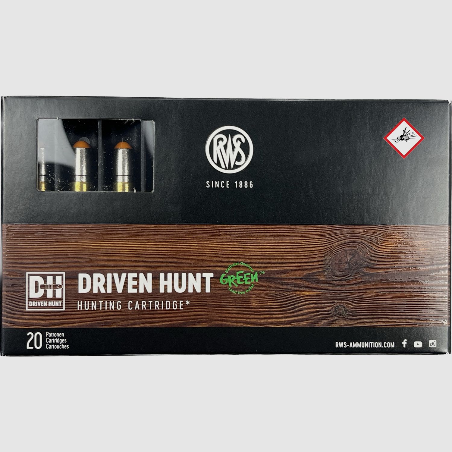 RWS Driven-Hunt Jagdpatrone Kal. .308 Win 165gr
