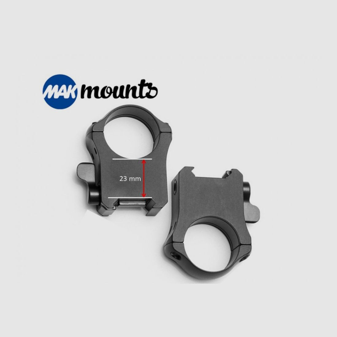 MAK Picatinny-Ringe 34 mm Schnellverschluss