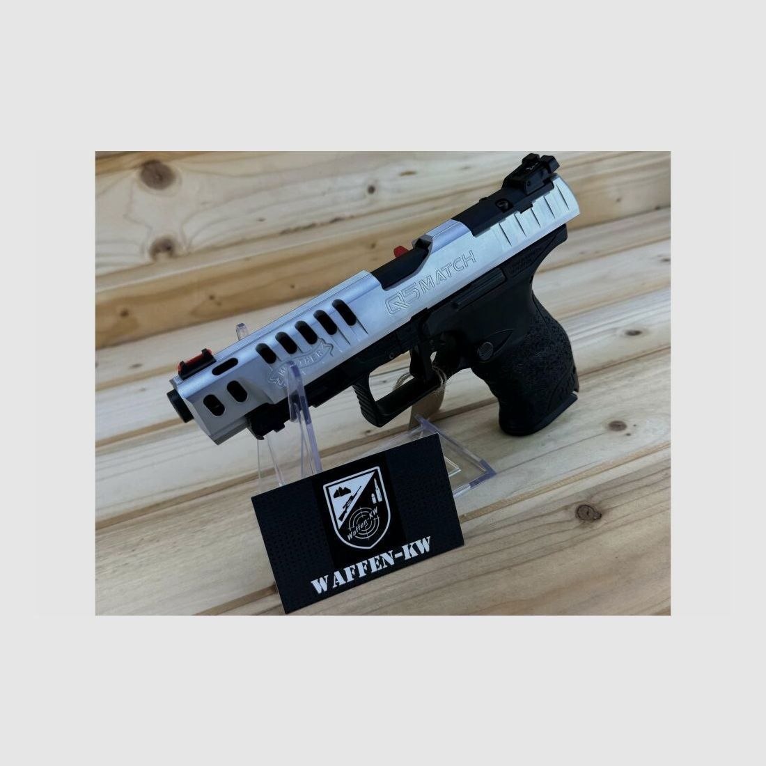 Demonstration weapon Walther semi-automatic pistol Q5 Match 9x19 INT. 15R in black s 9mmLuger
