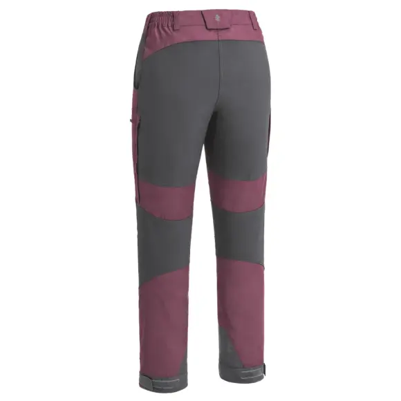 Pantalon Caribou TC-Lite Bordeaux et Gris pour Femme Pinewood, image 3 sur 4