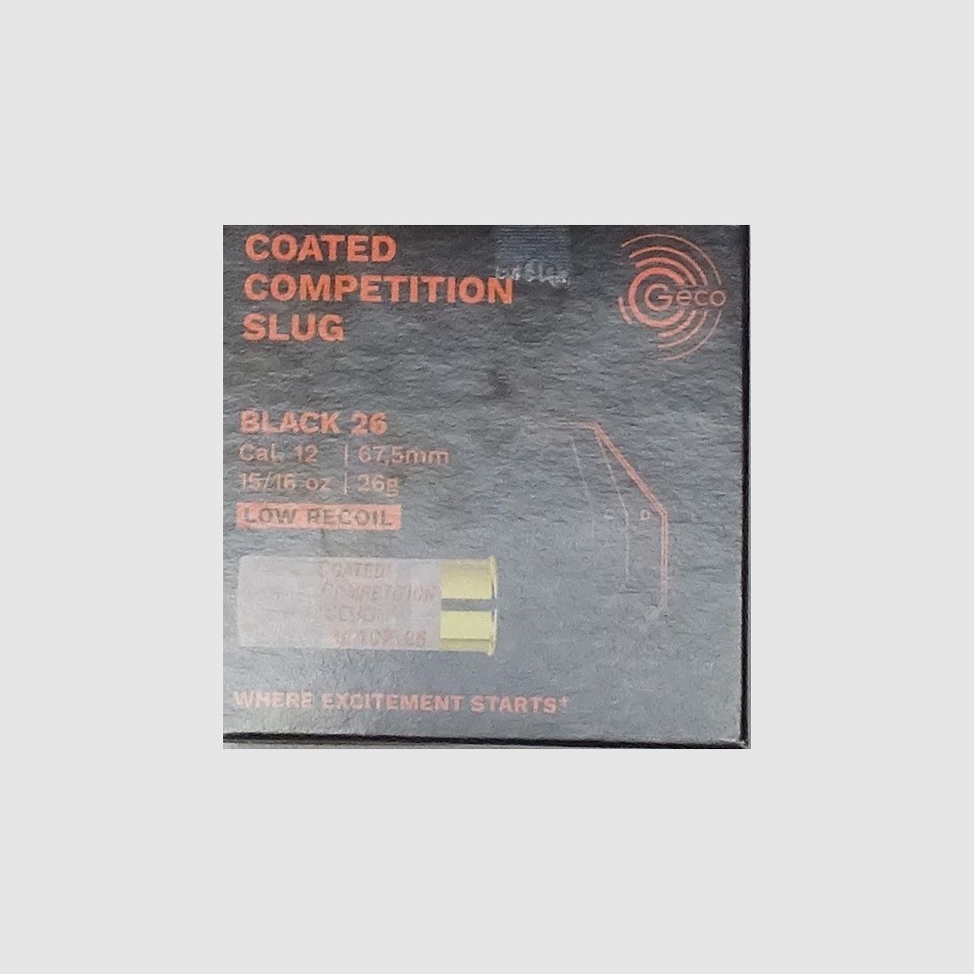 Geco Cal.12/67,5 Coated Competition Slug 26g - 100 Schuss