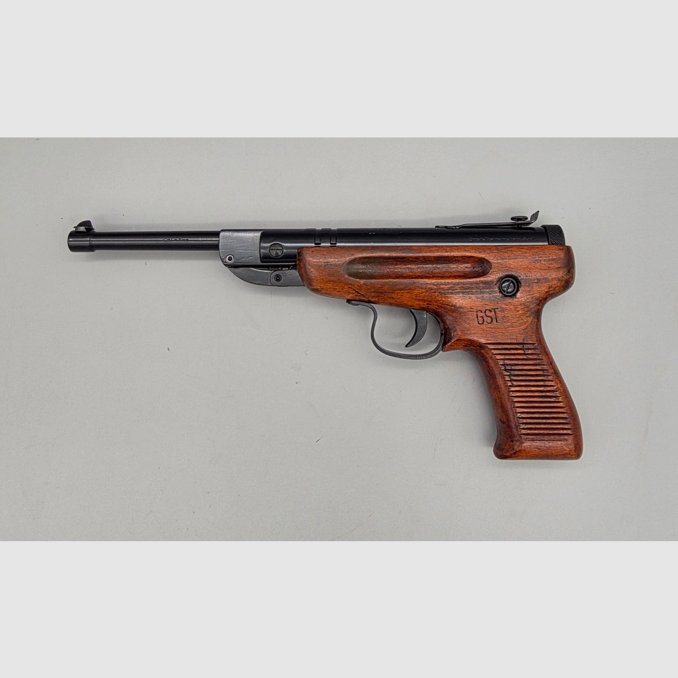 Restaurierte Luftpistole Haenel LUP54 selten zu finden Knicker Pistole GST LUP 54