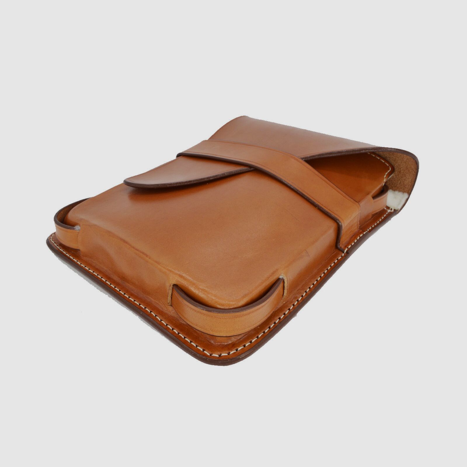 Triple K Tablettasche m/Trageriemen braun