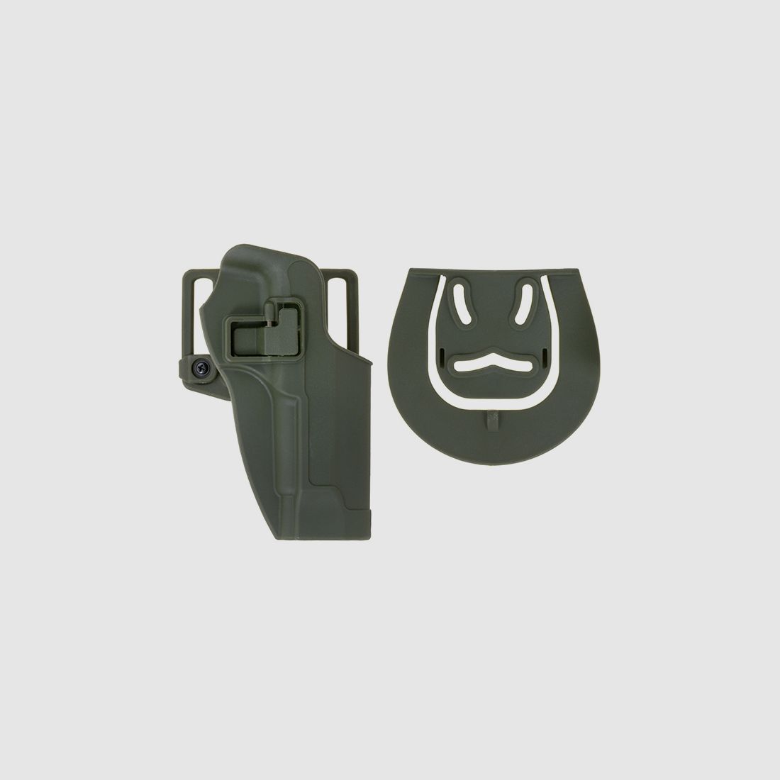 Quick-Draw Pistol Holster with Locking Mechanism for M9 - Olive [CS]