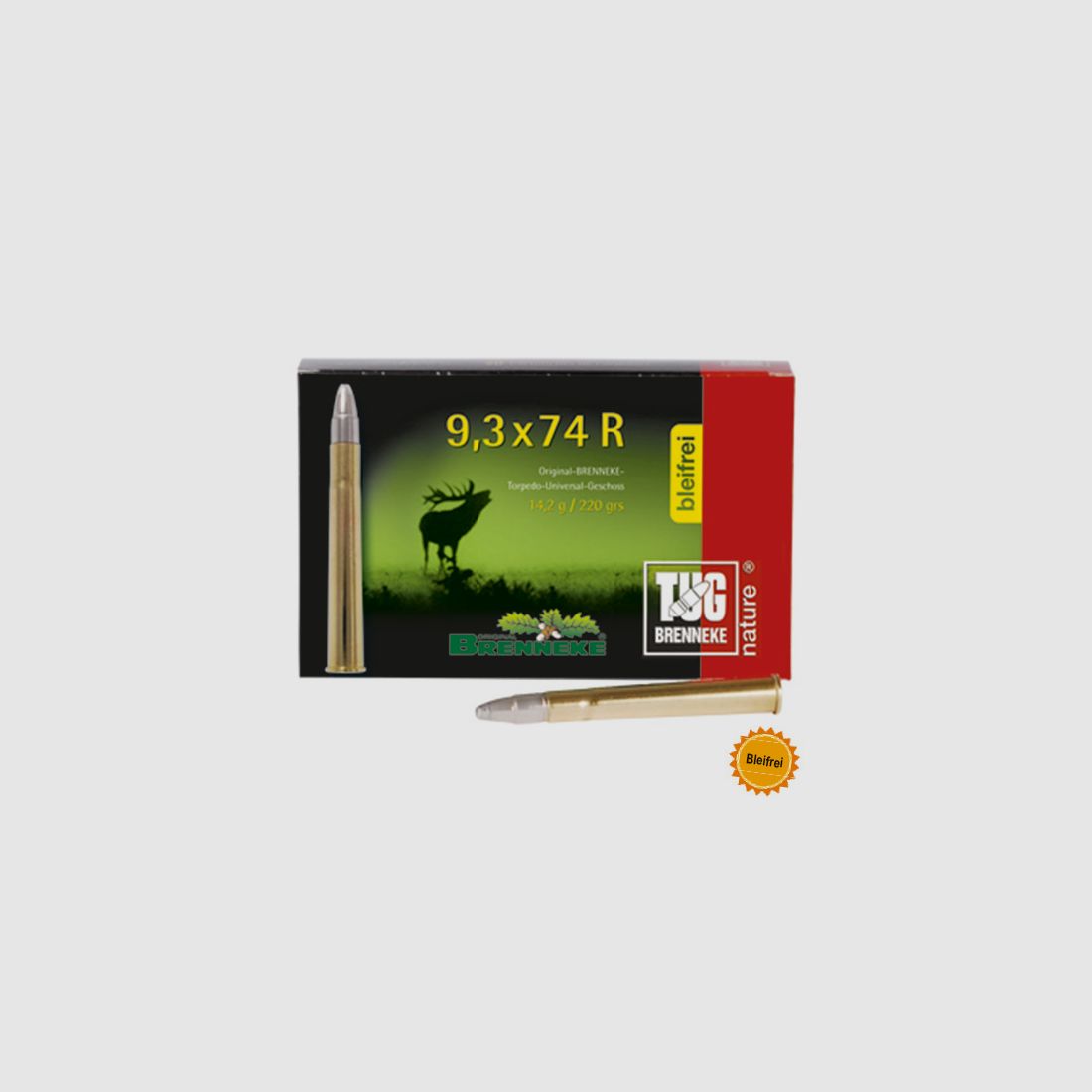 Brenneke 9,3x74 R 220GR TUG nature+ 20 patronen