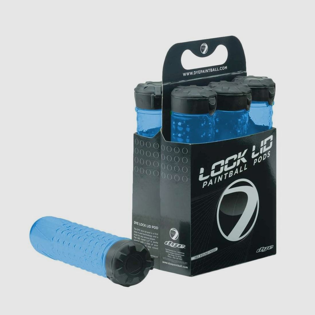 Dye Dye Lock Lid Pot / Colore: Cyan 6 Pack