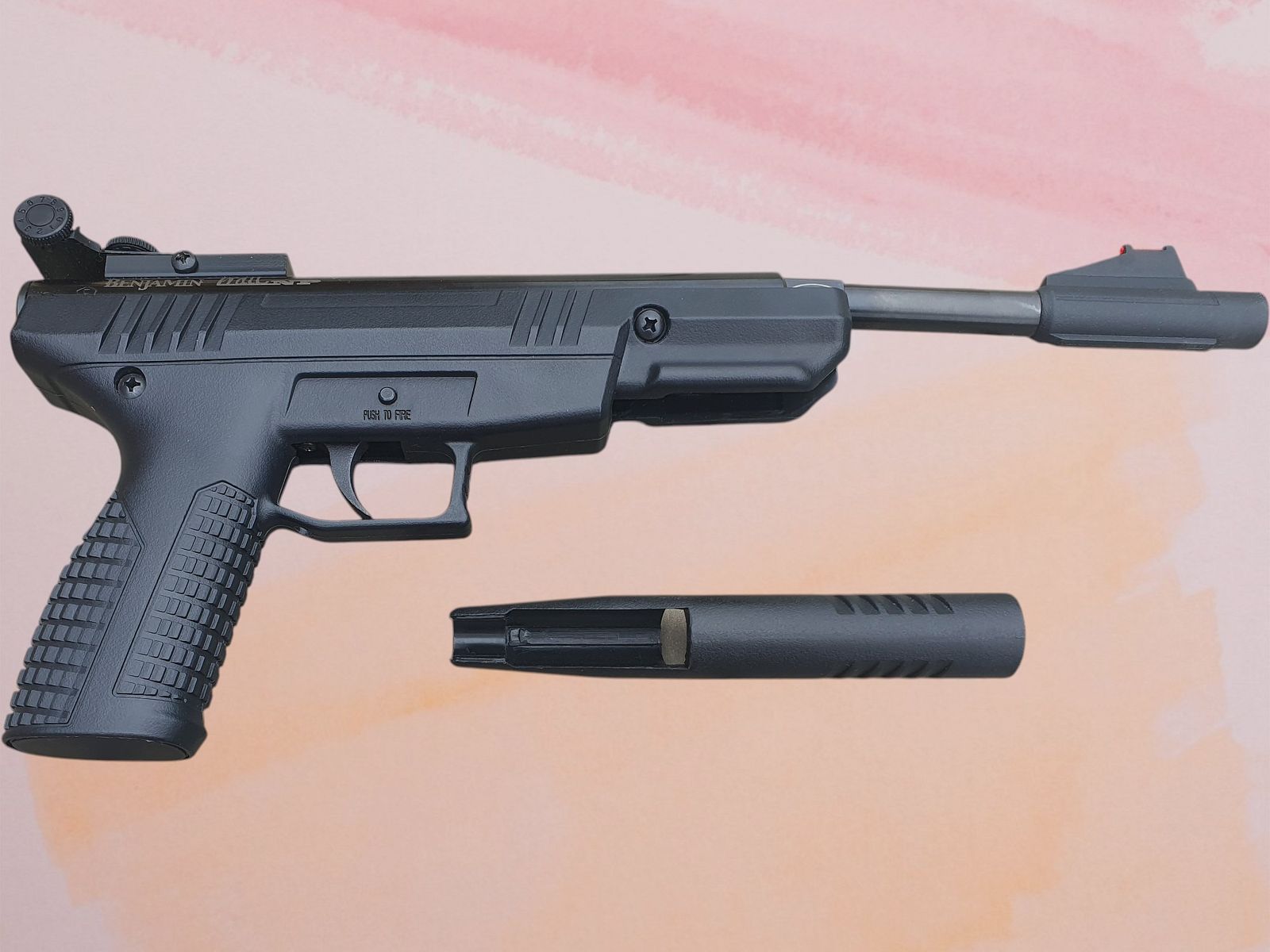 Crosman Benjamin Trail NP luchtpistool 4,5mm (.177) – Top inclusief spanhulp gaszuiger