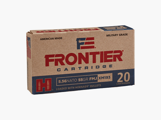 Hornady Frontier FMJ 55gr. 5.56 NATO (20stuks)