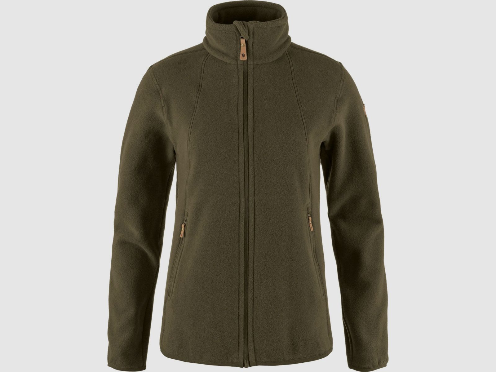 Chaqueta de forro polar FJÄLLRÄVEN Stina para mujer Verde Oliva Oscuro