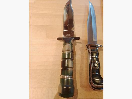 2 Messer Nanga Parbat und originales Bowie-Messer