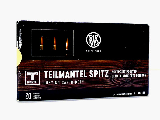 RWS .222 Remington TMS 3,24g/50gr. Büchsenpatronen