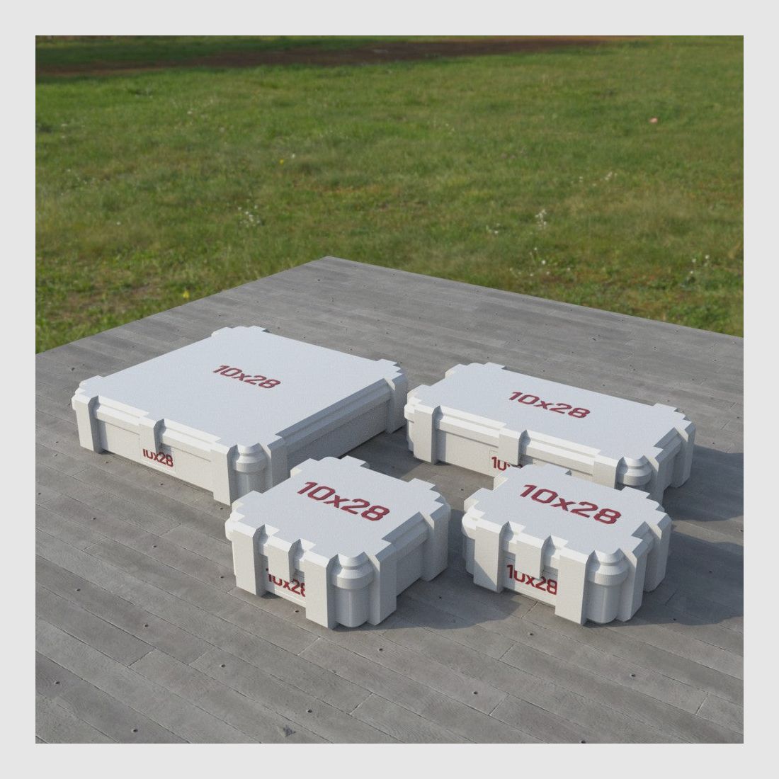 Filamelt Munitionsbox / Ammo Box 10x28 – Patronenbox ‘Klappdeckel’ – 20 / 25 / 50 / 100 Runden