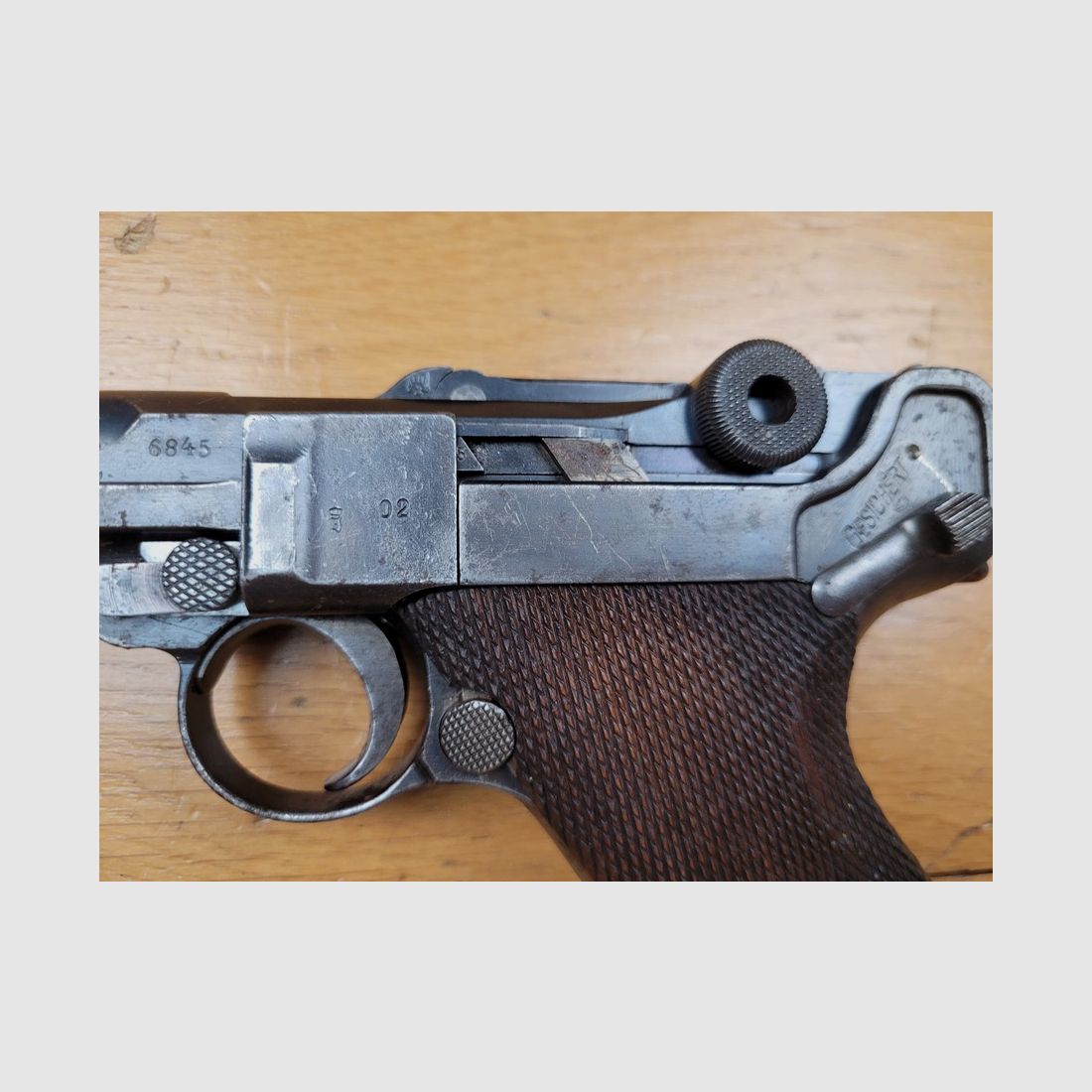 Ottimo Pistolet Luger P08 – DMW del 1916 – quasi non abbinato (ma quasi!) - 100% 14-18 – Buon caricatore con fondo in legno – Canne con rigature molto belle – TBE+ complessivo, immagine 17 di 19