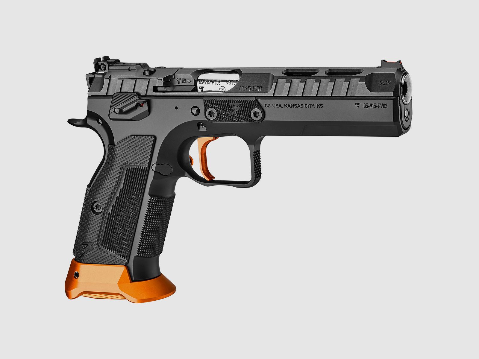 CZ TS 3 Orange OR (Optical Ready) Pistol 9mm Luger, image 3 of 12