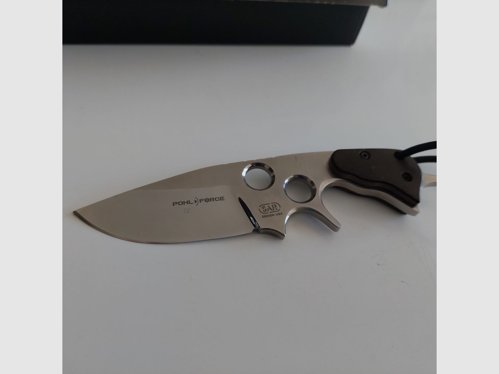 !!! ACHTUNG SELTEN !!!  Pohl Force Hornet XL Modell Micarta Nr.046 aus einer Sammlungsauflösung 