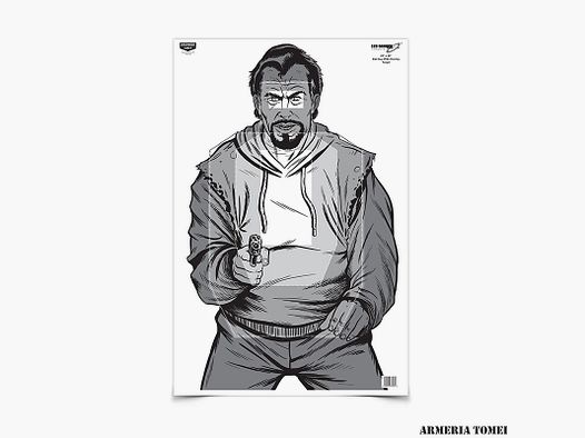 EZE-SCORER ™ OVERLAY IPSC BAD GUY 23 X 35 BERSAGLI