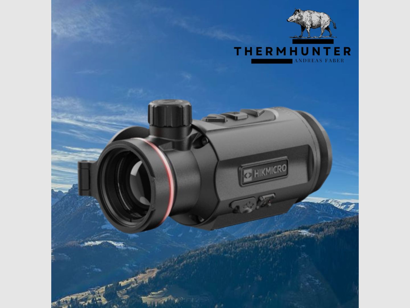 Hikmicro Clip-On Thunder TH35C 3.0 Ensemble complet avec adaptateur -NEUF-