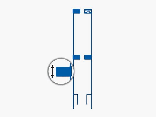 Mobile target holder metal 36"