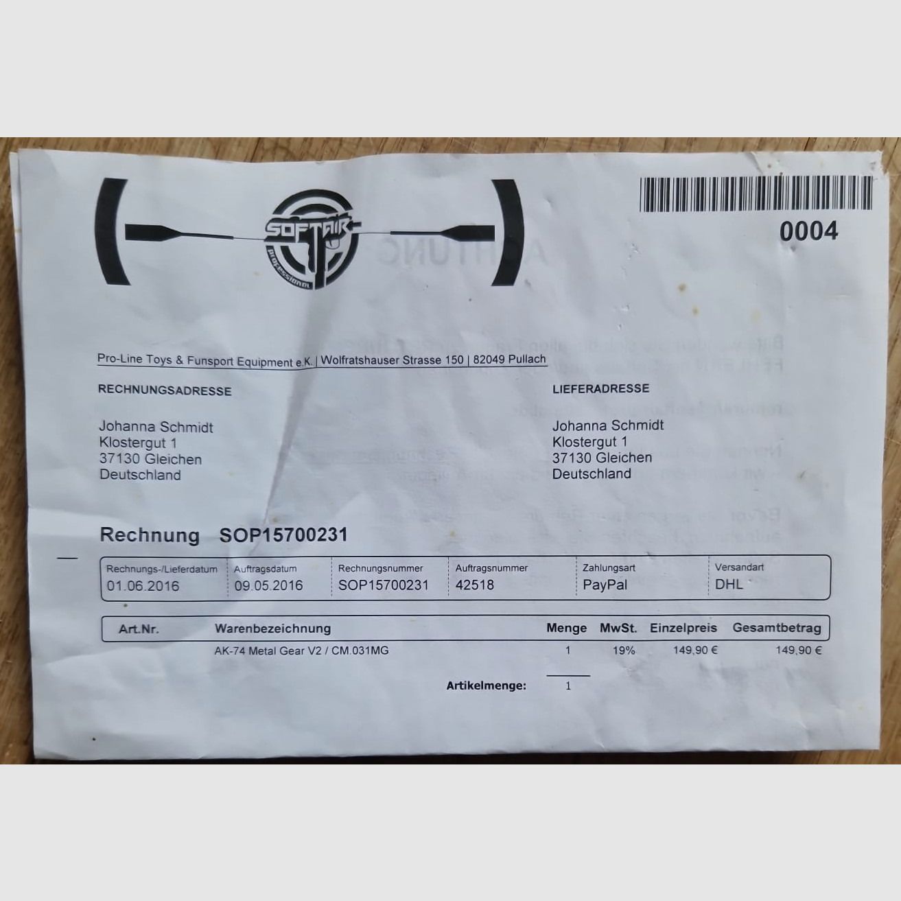 CM031 AK74 Black